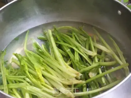 Make Shrimp spinach step 3