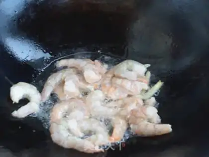 Make Shrimp spinach step 5