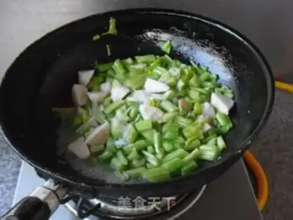 Make Fishball celery step 8