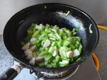 Make Fishball celery step 9