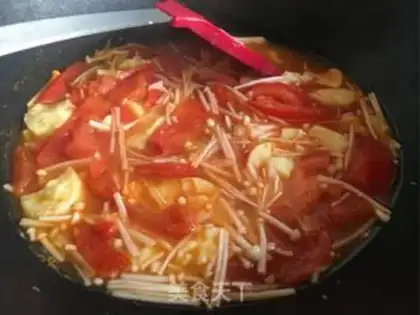 Make Tomatoes and tofu soup step 5