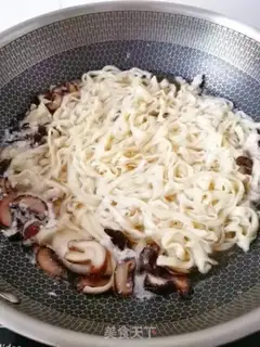 Make Egg milk hand noodles step 14
