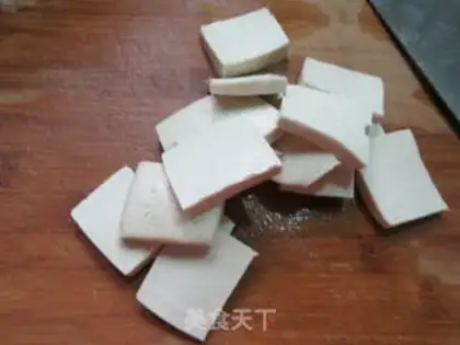 Make Cream pepper fried tofu step 1