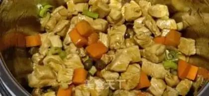 Make Pumpkin steam chicken step 6
