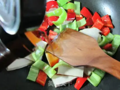 Make Cream pepper fried tofu step 5