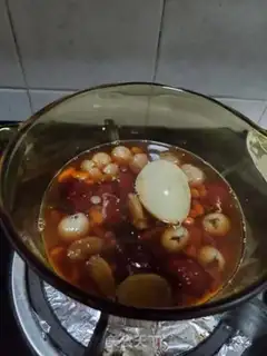 Make Boiled eggs with red dates step 5