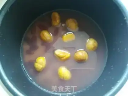 Make Red bean chestnut rice step 4