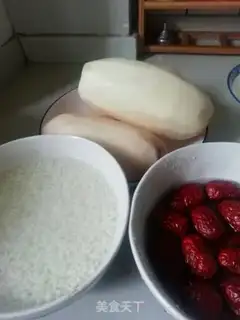 Make "Red dates of rice." step 0