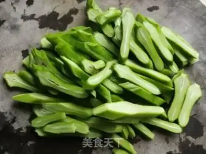 Make Sword bean fried meat step 2