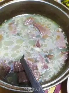 Make Duck blood soup step 3