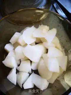 Make Ice cream, pear soup step 2