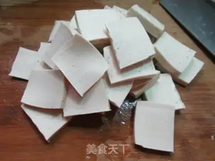 Make Garlic fried tofu step 1