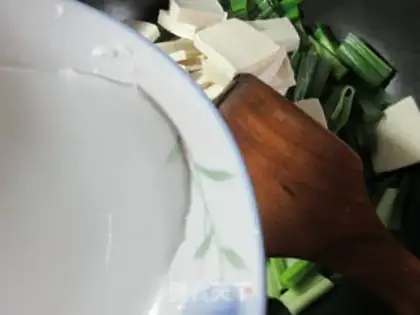Make Garlic fried tofu step 2