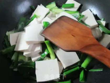 Make Garlic fried tofu step 3