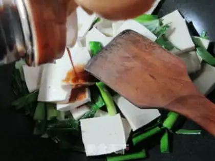 Make Garlic fried tofu step 5