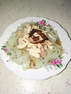 Make Chicken silk with pink skin step 6