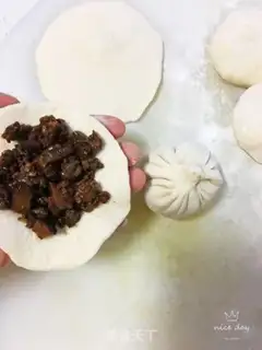 Make A meat bag with mushroom sauce step 15