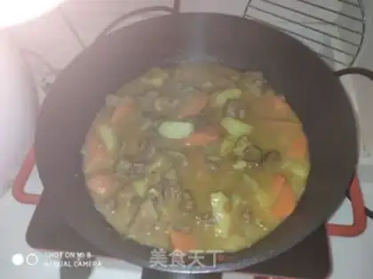 Make Japanese curry curry step 4