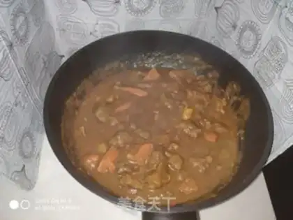 Make Japanese curry curry step 5