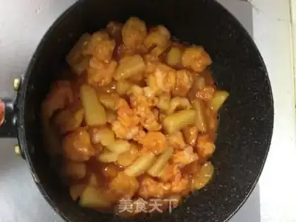 Make Cheese and shrimp and potatoes step 12