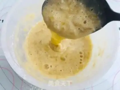 Make Banana egg waffles step 4