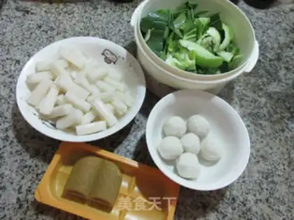 Make Fishball veggies step 0