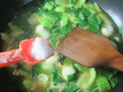 Make Fishball veggies step 6