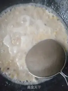 Make Oatmeal beef congee step 8