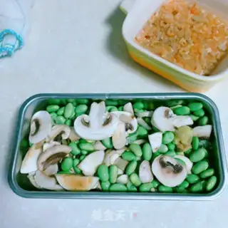 Make Soybeans, mushrooms, tofu step 2