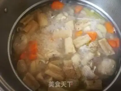 Make Carrot, chicken soup step 9