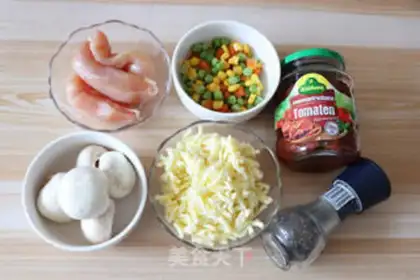 Make Chicken pizza step 1