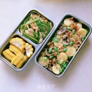 Make Soybeans, mushrooms, tofu step 11