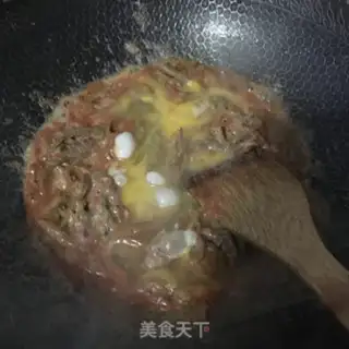 Make lentils, shrimp sauce step 9