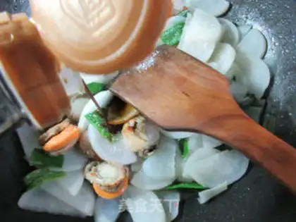 Make Scallops and radish step 7