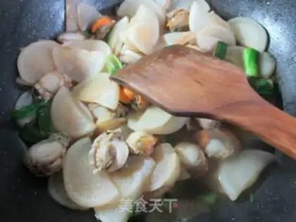 Make Scallops and radish step 8