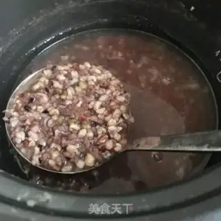 Make Three-coloured green bean porridge step 5