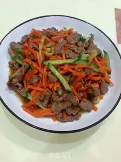 Make Carrot cucumber beef step 11