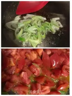Make Tomato egg hot noodles step 2
