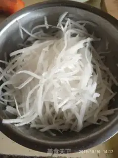 Make Shrimp leather radish step 3