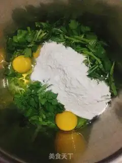 Make Creamed egg cake step 2