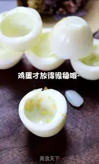 Make Fish cake and salad eggs step 7