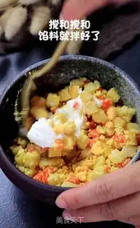 Make Fish cake and salad eggs step 8