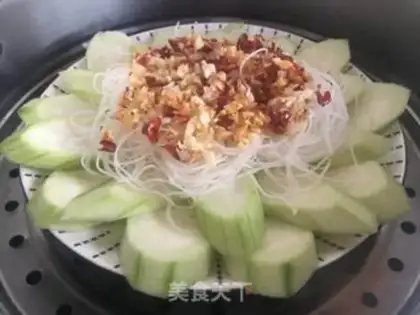 Make A fan of silk melons step 9