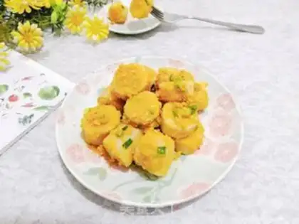Make Salted egg ostrich step 16