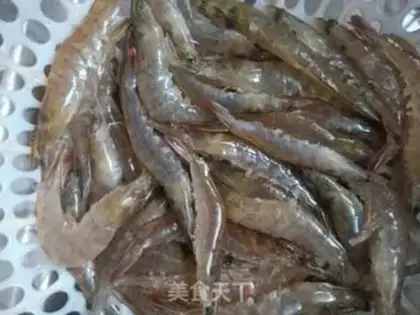 Make Dry pan shrimp step 0