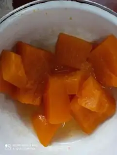 Make Pumpkin pink beans step 0