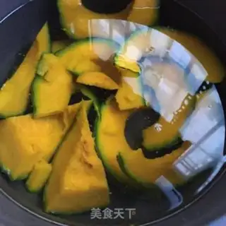 Make Red-tree pumpkin rice soup step 3