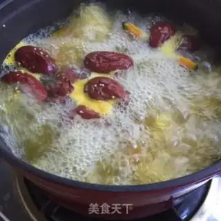 Make Red-tree pumpkin rice soup step 5