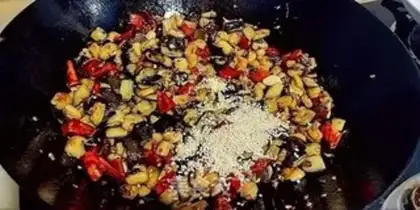 Make Spicy eggplant step 15