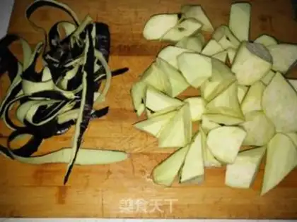 Make Red eggplant step 1